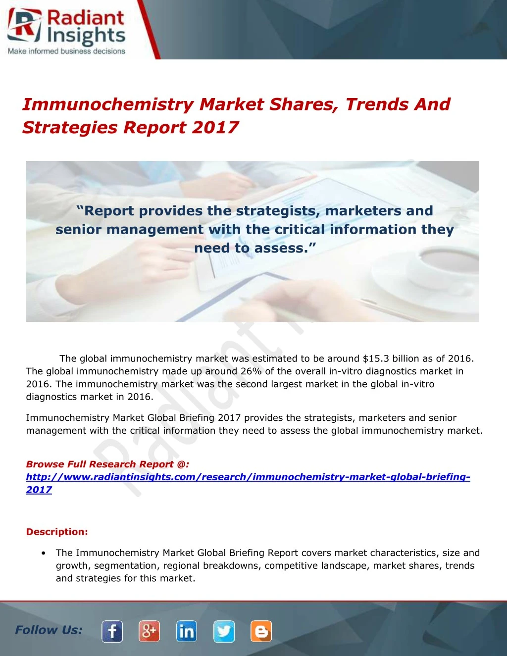 immunochemistry market shares trends