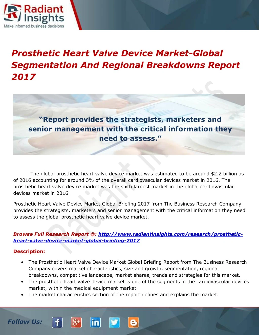 prosthetic heart valve device market global
