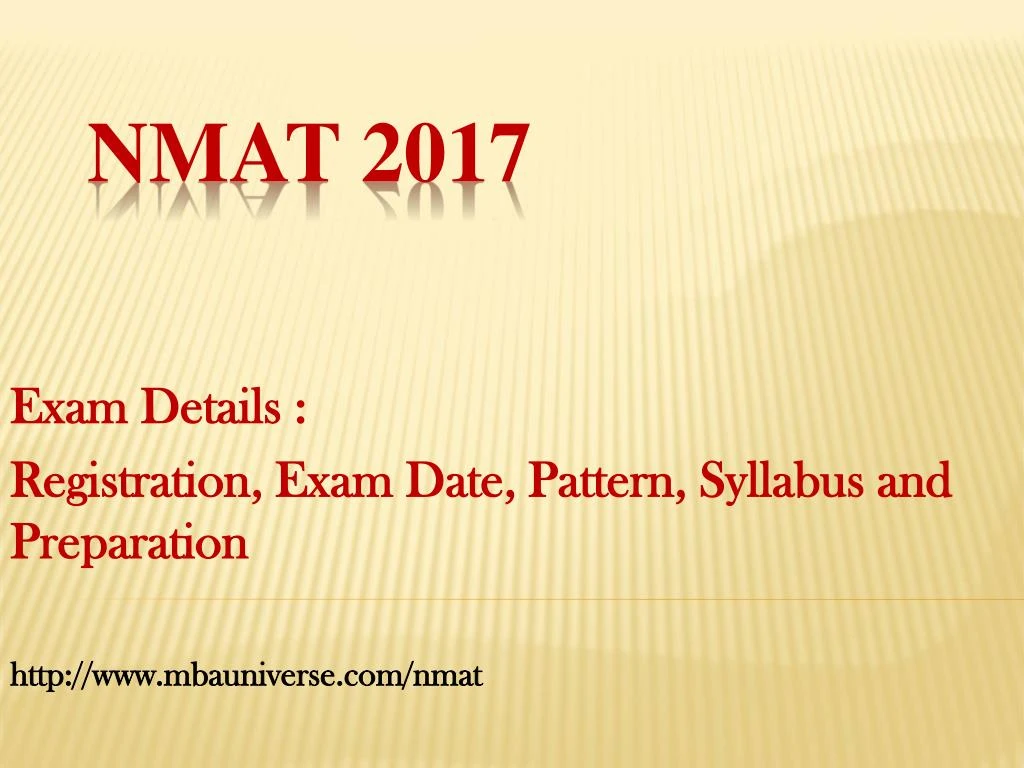 exam details registration exam date pattern syllabus and preparation http www mbauniverse com nmat