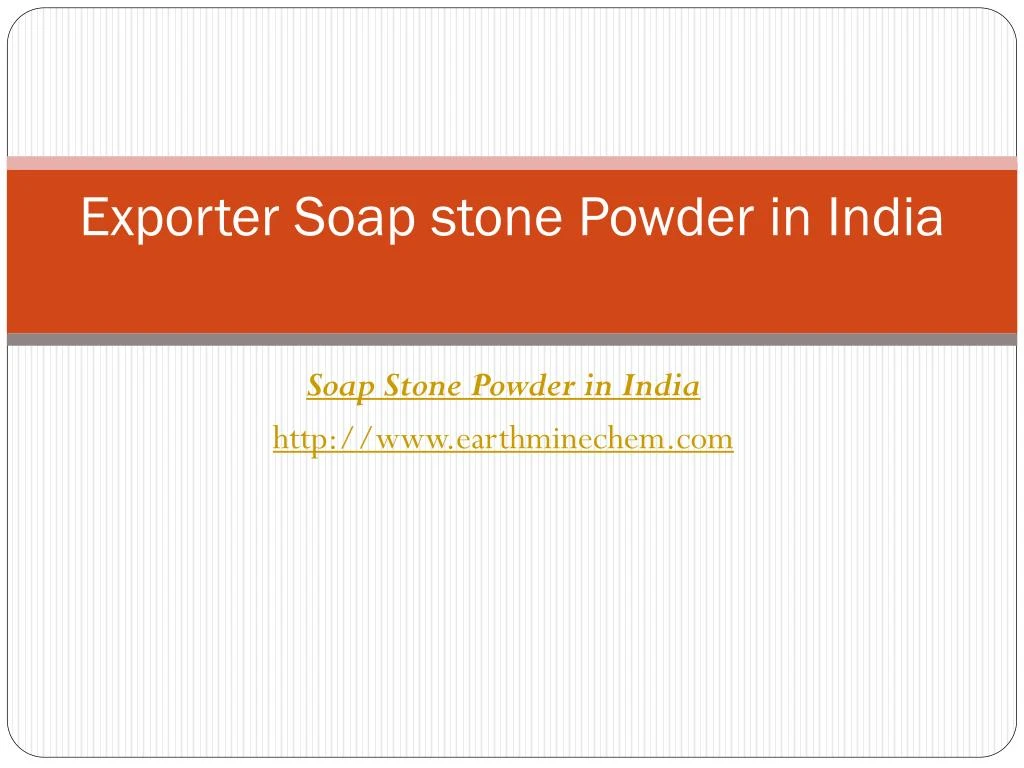 exporter soap stone powder in india