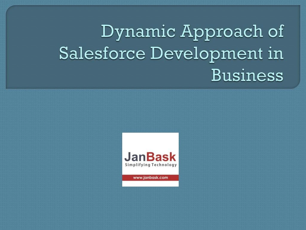 dynamic a pproach of salesforce development in business