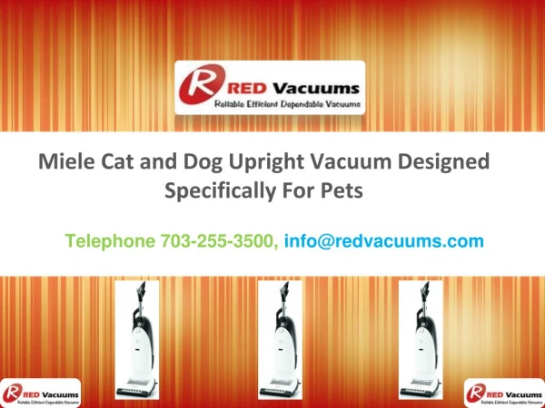Miele Cat and Dog Upright Vacuum Designed Specifically for Pets