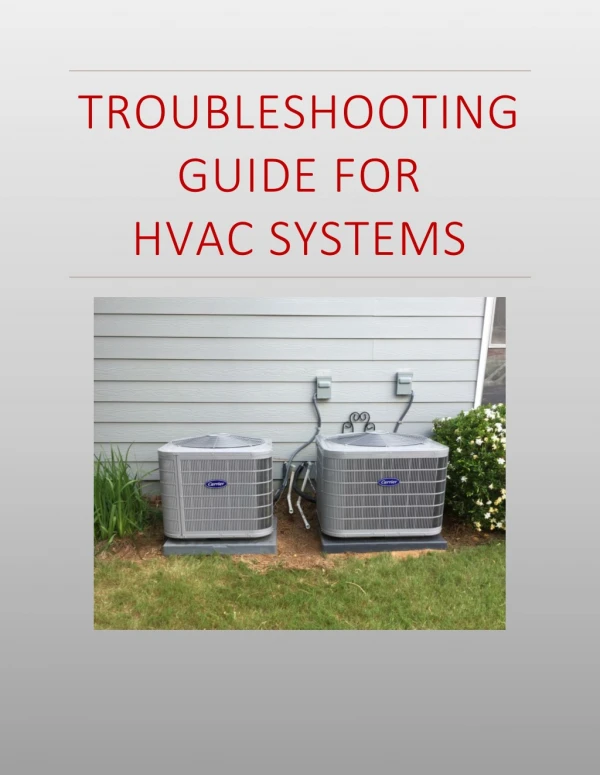Troubleshooting Guide for HVAC Systems in Alpharetta, GA