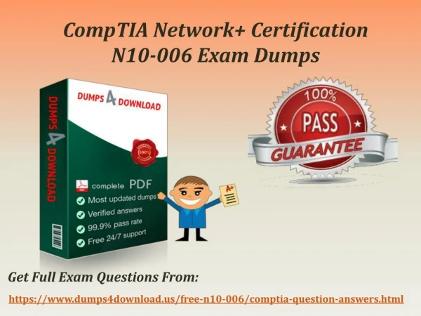 Download Valid CompTIA N10-006 Exam Questions - N10-006 Exam Dumps PDF