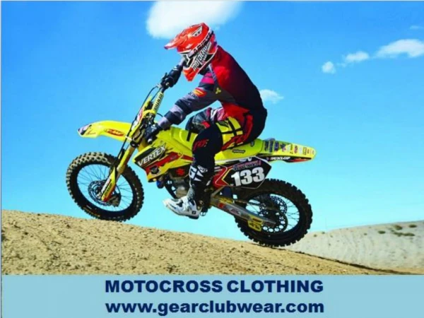 Motocross Clothing From Gear Club Wear Online Store