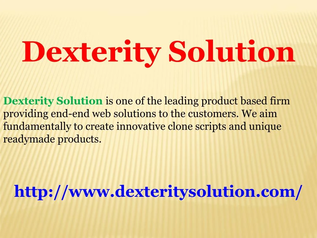 dexterity solution