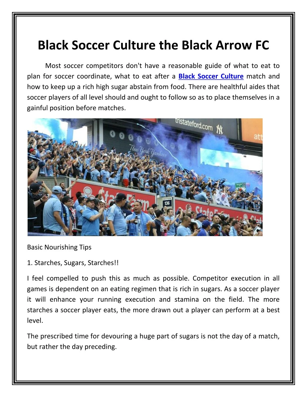 black soccer culture the black arrow fc