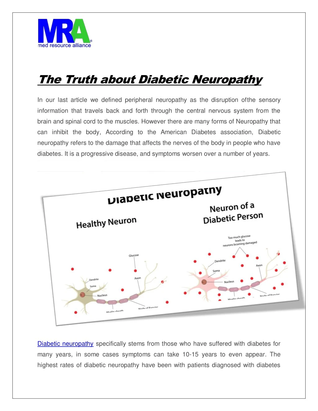 the truth about diabetic neuropathy in our last