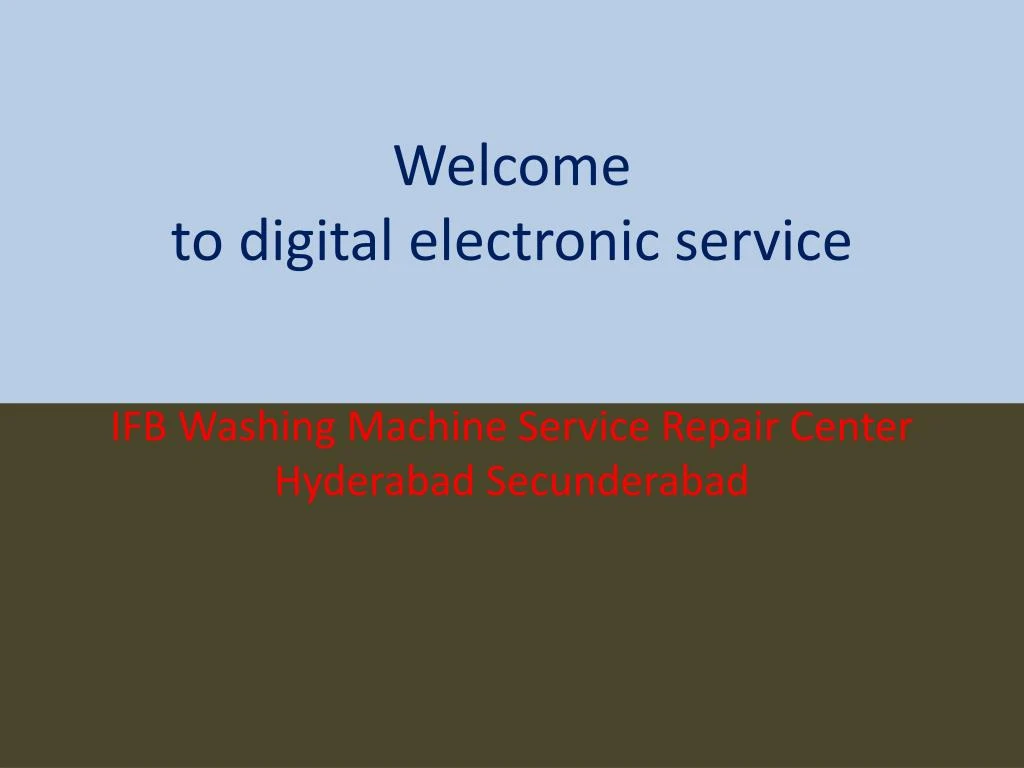welcome to digital electronic service