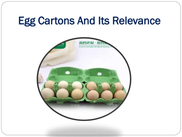 Egg Cartons And Its Relevance
