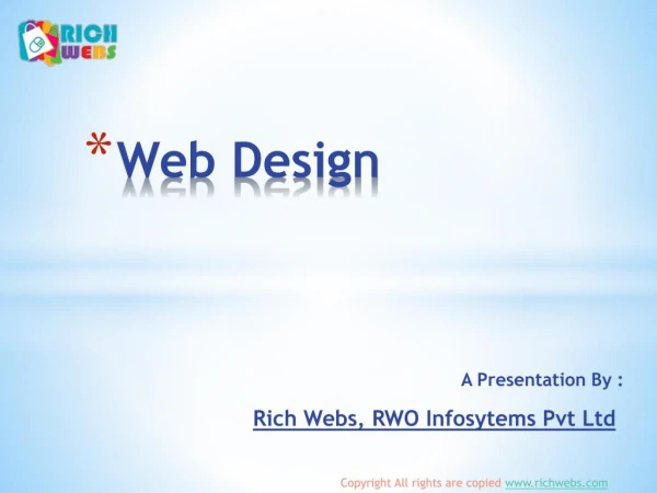 Website Designing Company – Rich Webs Oneness IT Solutions