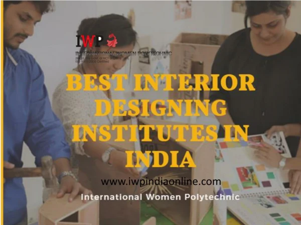 Best Interior Designing Institutes in India