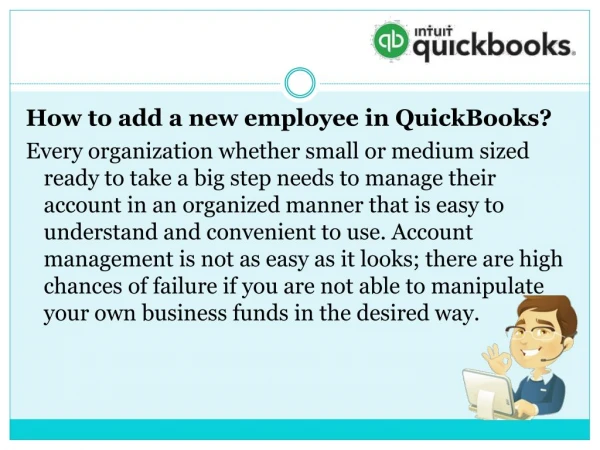 How to add a new employee in quickbooks?