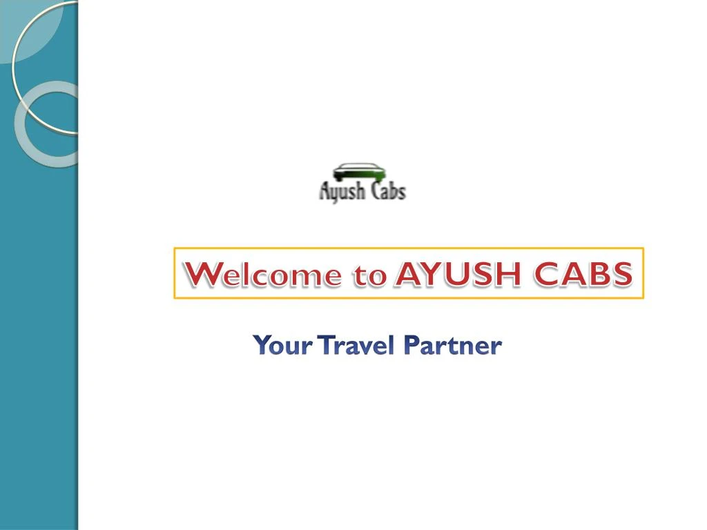 welcome to ayush cabs