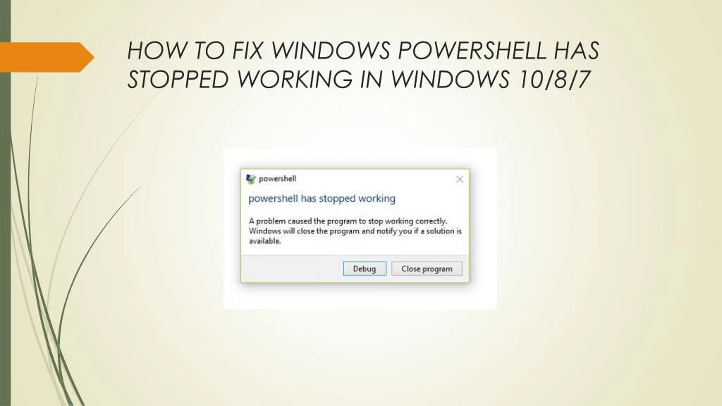how to fix windows powershell has stopped working in windows 10 8 7