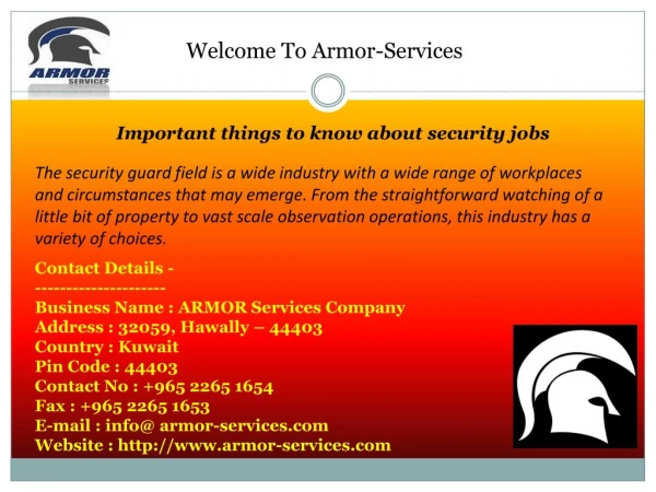 Security Guard Jobs in Kuwait