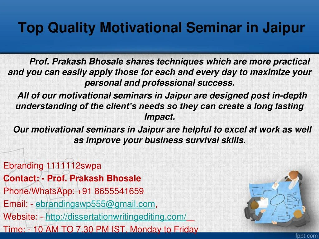 top quality motivational seminar in jaipur