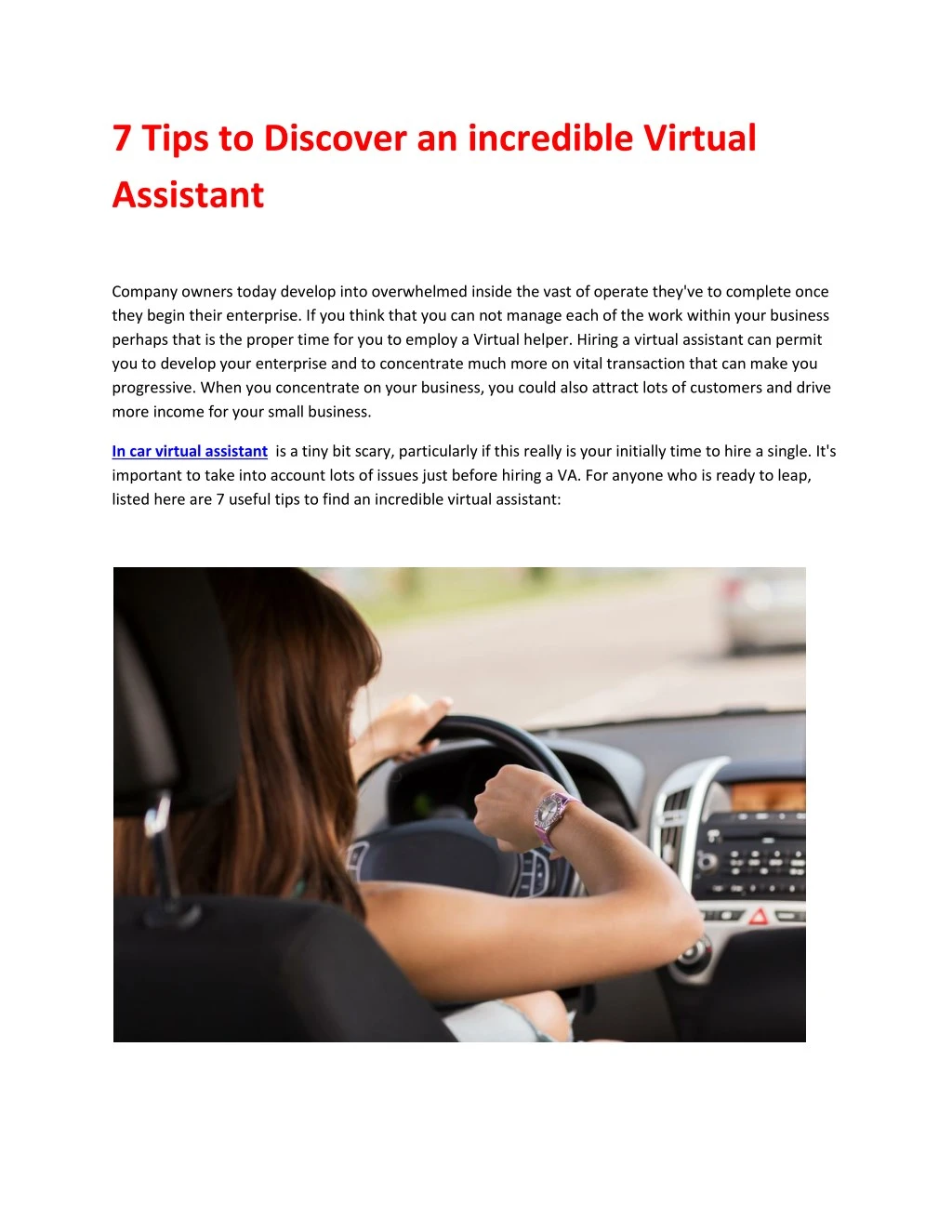 7 tips to discover an incredible virtual assistant