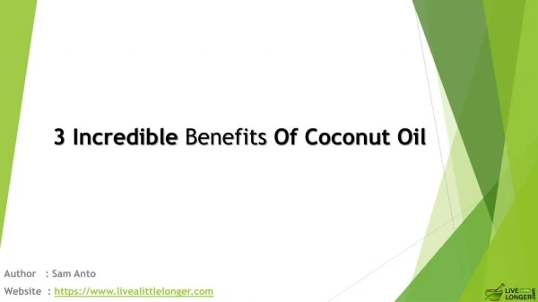 3 incredible Benefits Of Coconut oil For Hair Growth