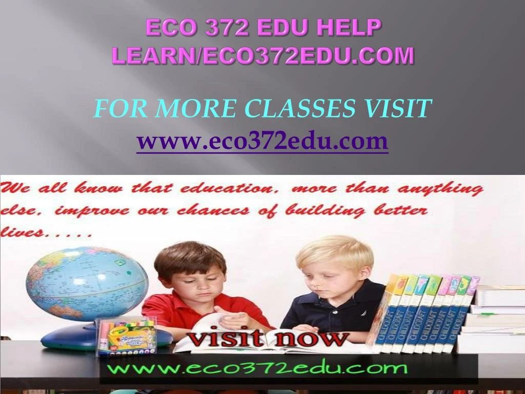 eco 372 edu help learn eco372edu com