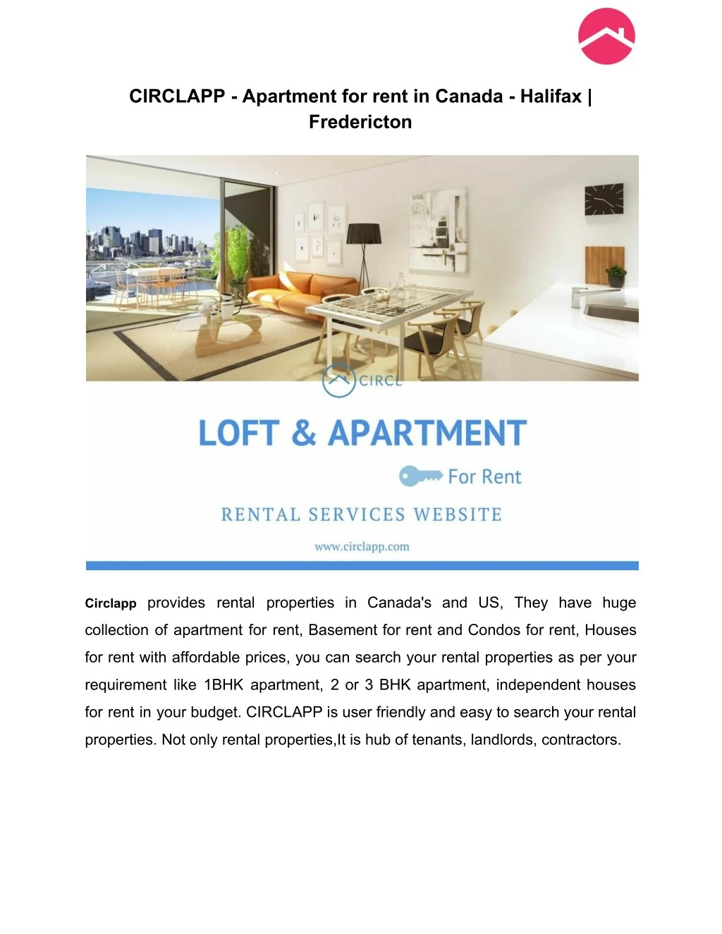 circlapp apartment for rent in canada halifax