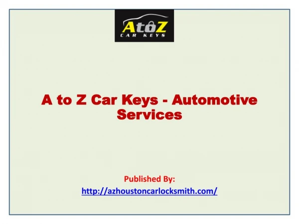 Automotive Services