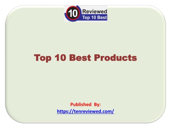 Top 10 Best Products