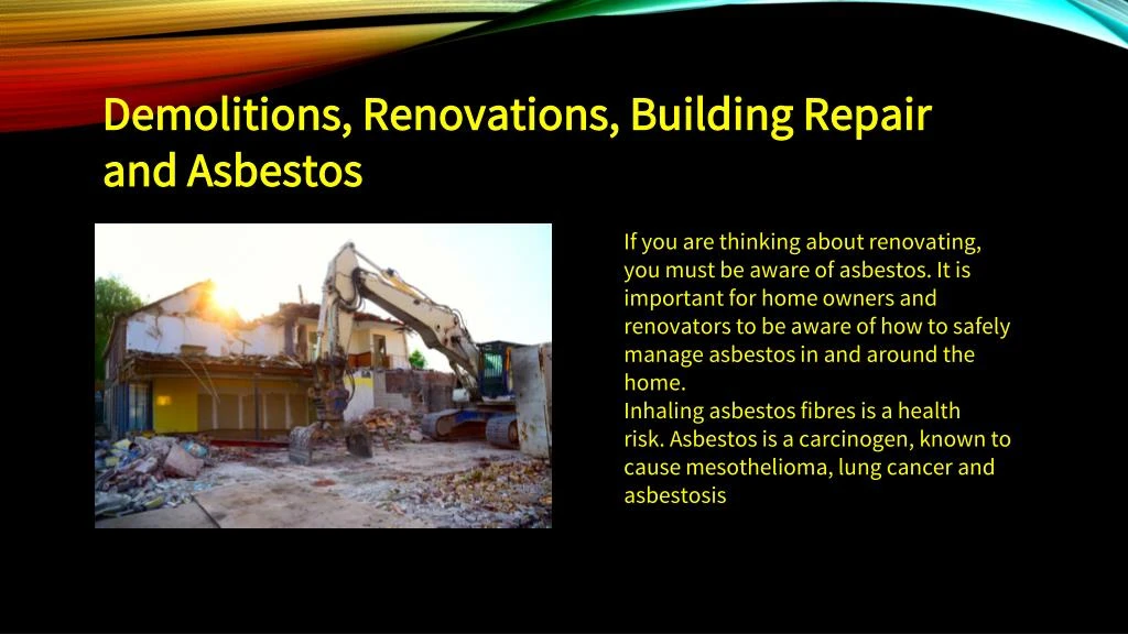 demolitions renovations building repair
