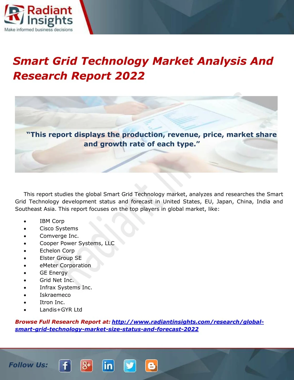 smart grid technology market analysis