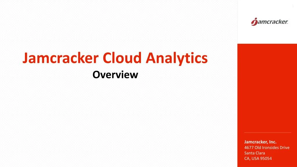 jamcracker cloud analytics overview
