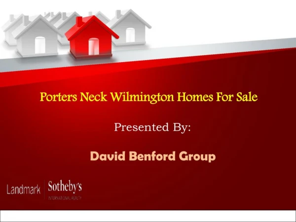 Porters Neck Wilmington Homes for Sale