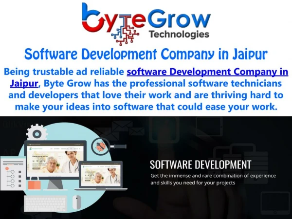 Outstanding Software Development Company in Jaipur | Bytegrow Technologies