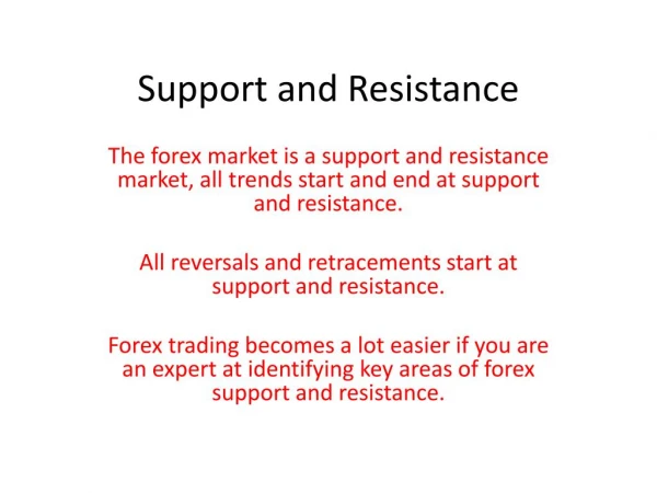 Forex Support and Resistance
