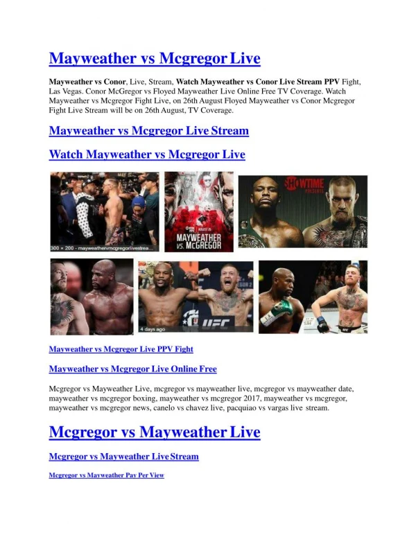 Mayweather vs McGregor fight: TV channel and live ... with Box Nation, are recent additions to the pay-per-view market.