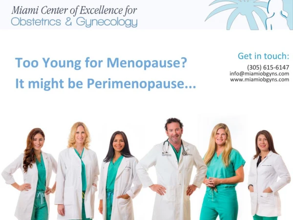 Too Young for Menopause- It might be Perimenopause...