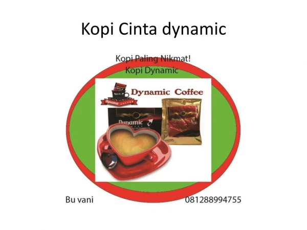 distributor kopi dynamic dili