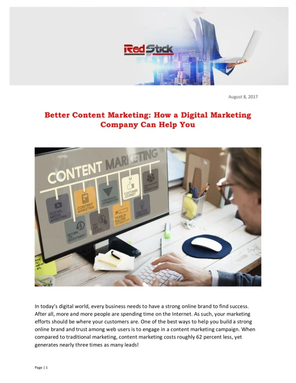 Better Content Marketing: How a Digital Marketing Company Can Help You