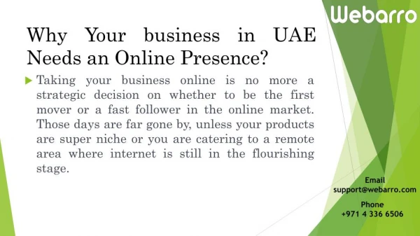 Ecommerce Business Trend in UAE Needs an Online Presence