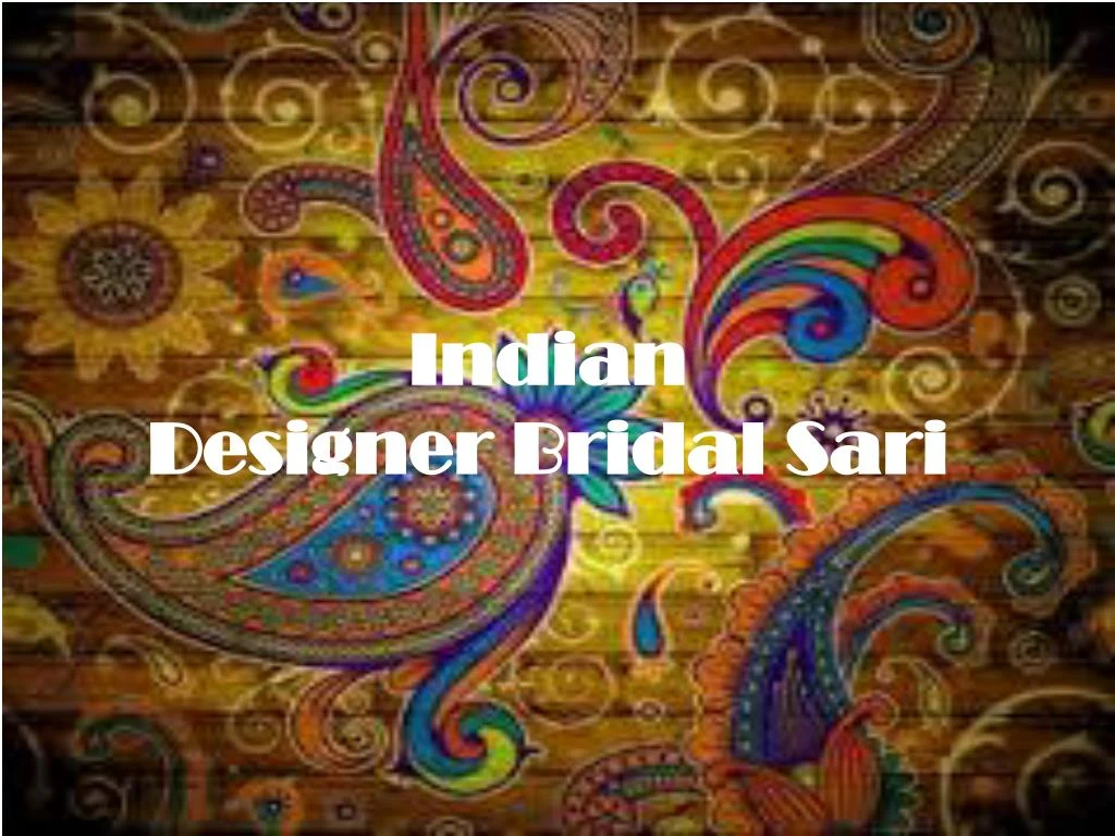 indian designer bridal sari