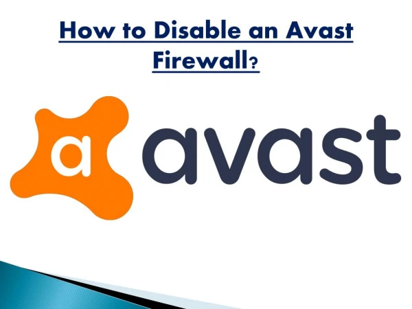 How to disable an Avast firwall?