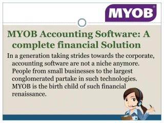 MYOB accounting software: A complete financial solution - slide 1