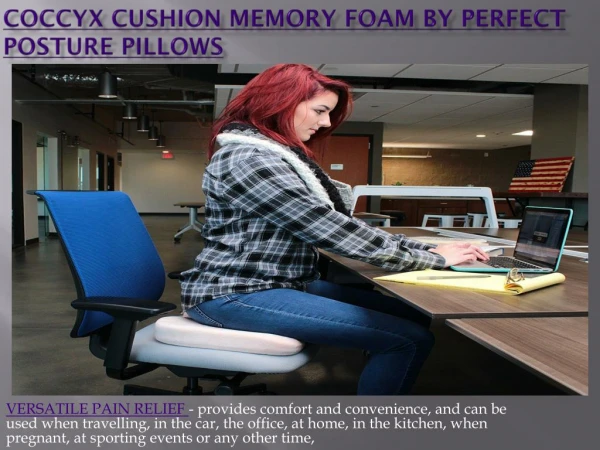 coccyx cushion memory foam by perfect posture pillows