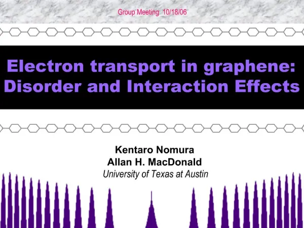 Electron transport in graphene: Disorder and Interaction Effects