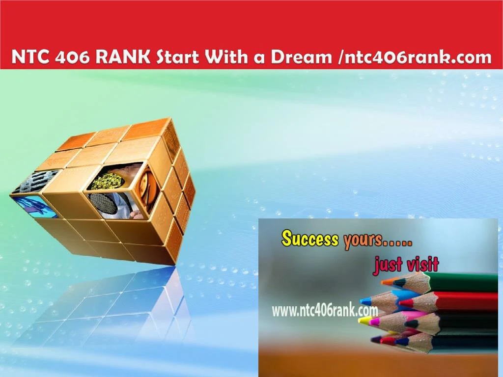 ntc 406 rank start with a dream ntc406rank com