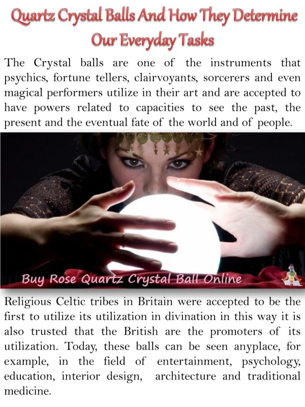 Quartz Crystal Balls And How They Determine Our Everyday Tasks