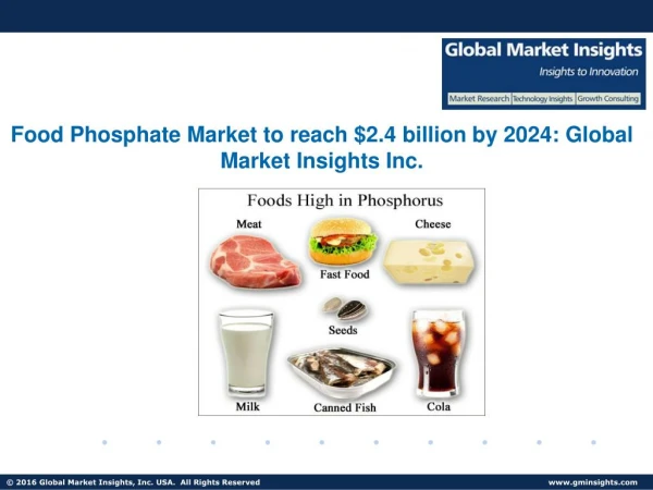 Food Phosphate Market analysis research and trends report for 2017-2024