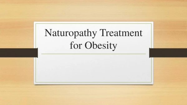 Naturopathy Treatment For Weight Loss