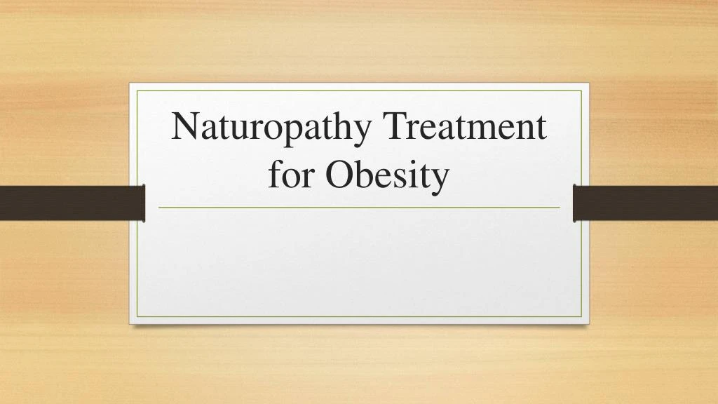 naturopathy treatment for obesity