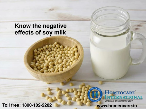 Know the negative effects of soy milk