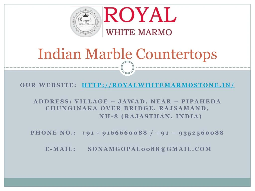 indian marble countertops